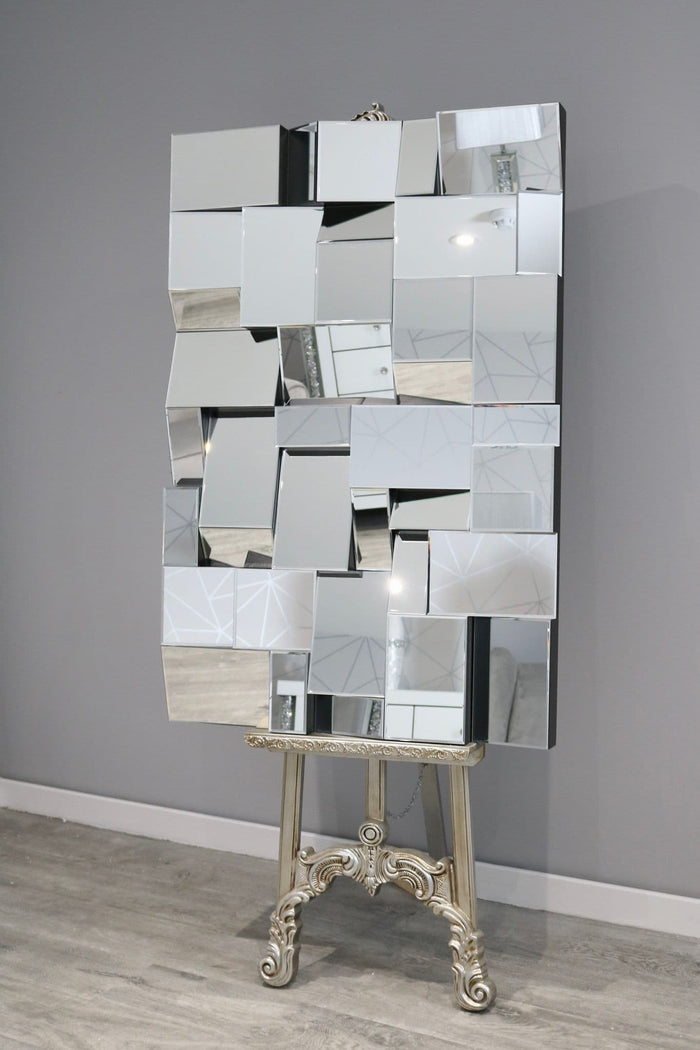 Medina Earthquake Mirror. 120 x 80 cm reduced nett clearance-Renaissance Design Studio
