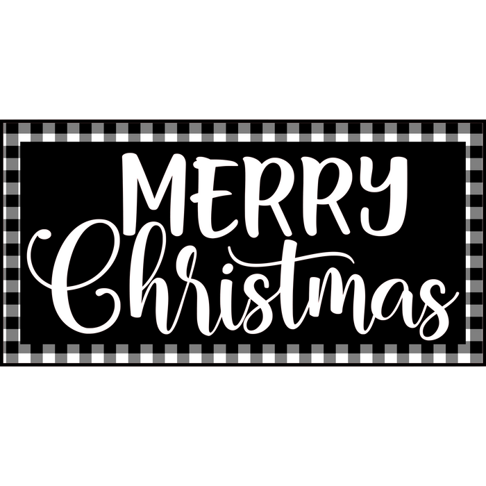 Merry Christmas Sign, Holiday Sign, Wreath Attachment