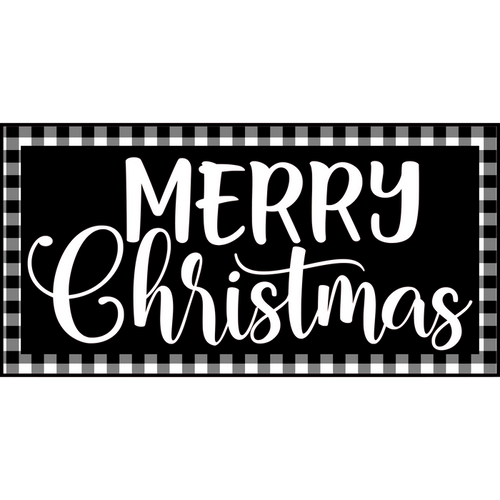 Merry Christmas Sign, Holiday Sign, Wreath Attachment