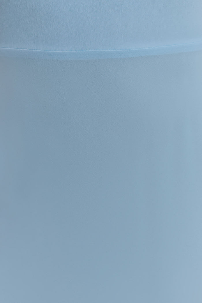 Nadine Halter Chiffon Maxi Dress - Blue