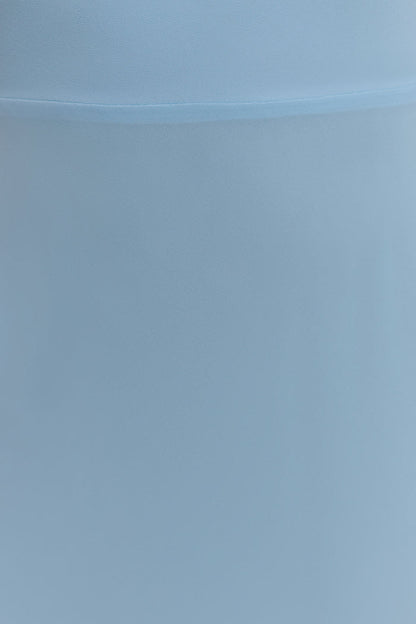 Nadine Halter Chiffon Maxi Dress - Blue