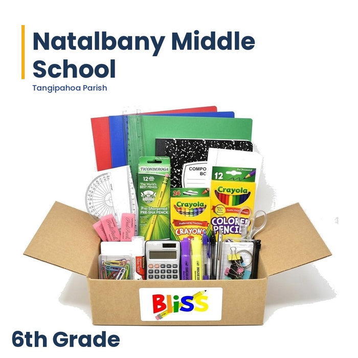 Natalbany Middle School 6th Grade School Supply Kit