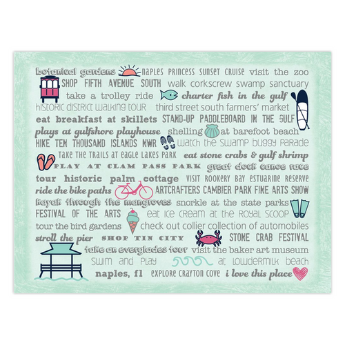 Notecards - Set of 10 Naples Bucket List
