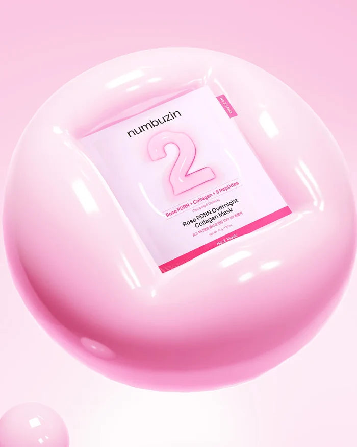 Numbuzin No.2 Rose PDRN Overnight Collagen Mask 1pc