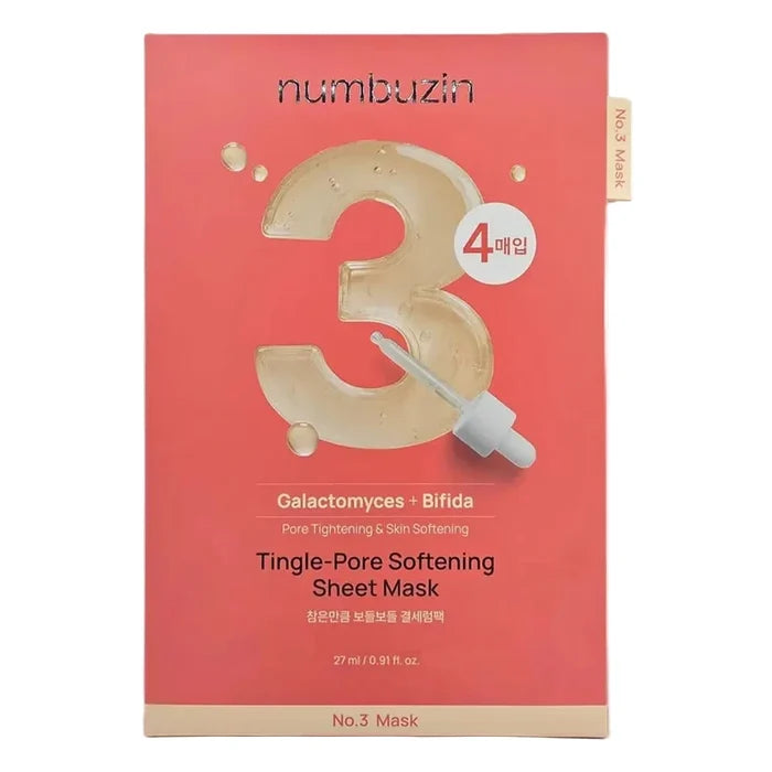 Numbuzin No.3 Tingle-Pore Softening Sheet Mask 1pc