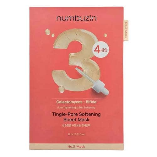 Numbuzin No.3 Tingle-Pore Softening Sheet Mask 1pc