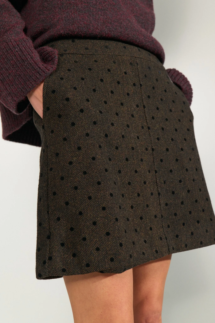 Numph 707271 Nuamia Skirt Black Coffee skirt Shop Numph at Dotique
