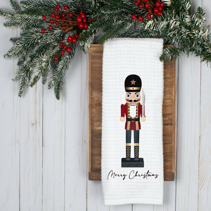 Nutcracker 1 Holiday Tea Towel, Christmas Kitchen Décor, Christmas Party Décor