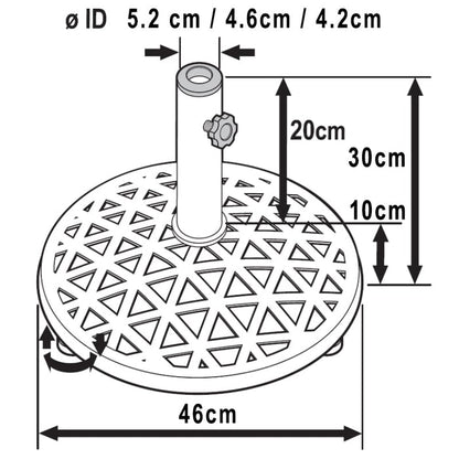 Parasol Base - Antique Bronze