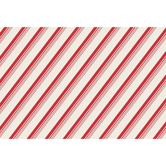 A Peppermint Stripe Placemat on a white background.
