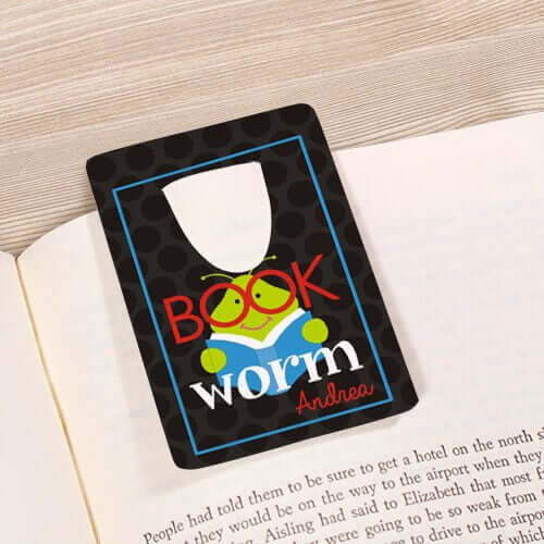 Personalized Bookworm Bookmark