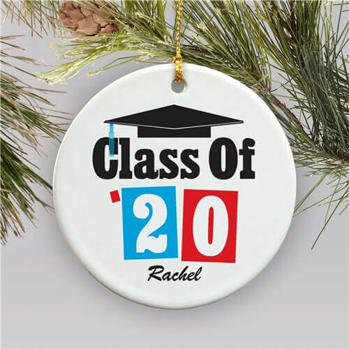Personalized Ceramic Christmas Ornament for Graduation