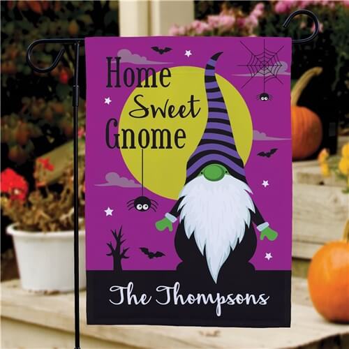 Personalized Home Sweet Gnome Garden Flag