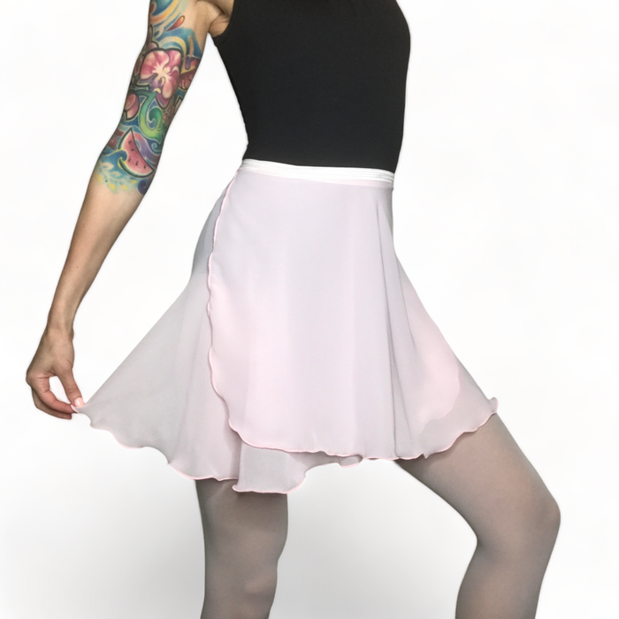 Pink Chiffon Ballet Wrap Skirt - Classical