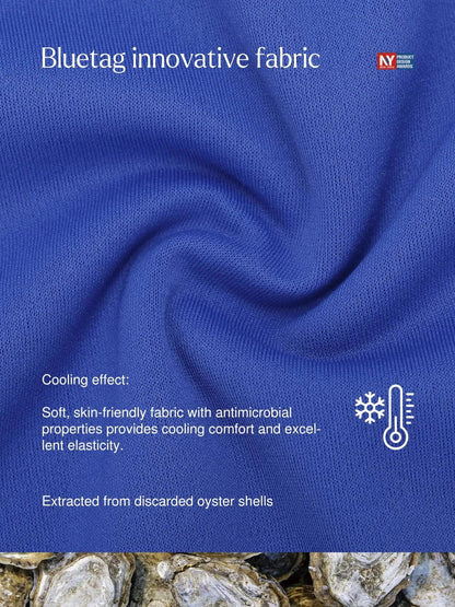 Bluetag Cooling Shapewear One-Shoulder Ruched Bodycon Dress