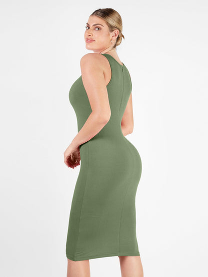 Shapewear Modal Tummy Control Midi Dress