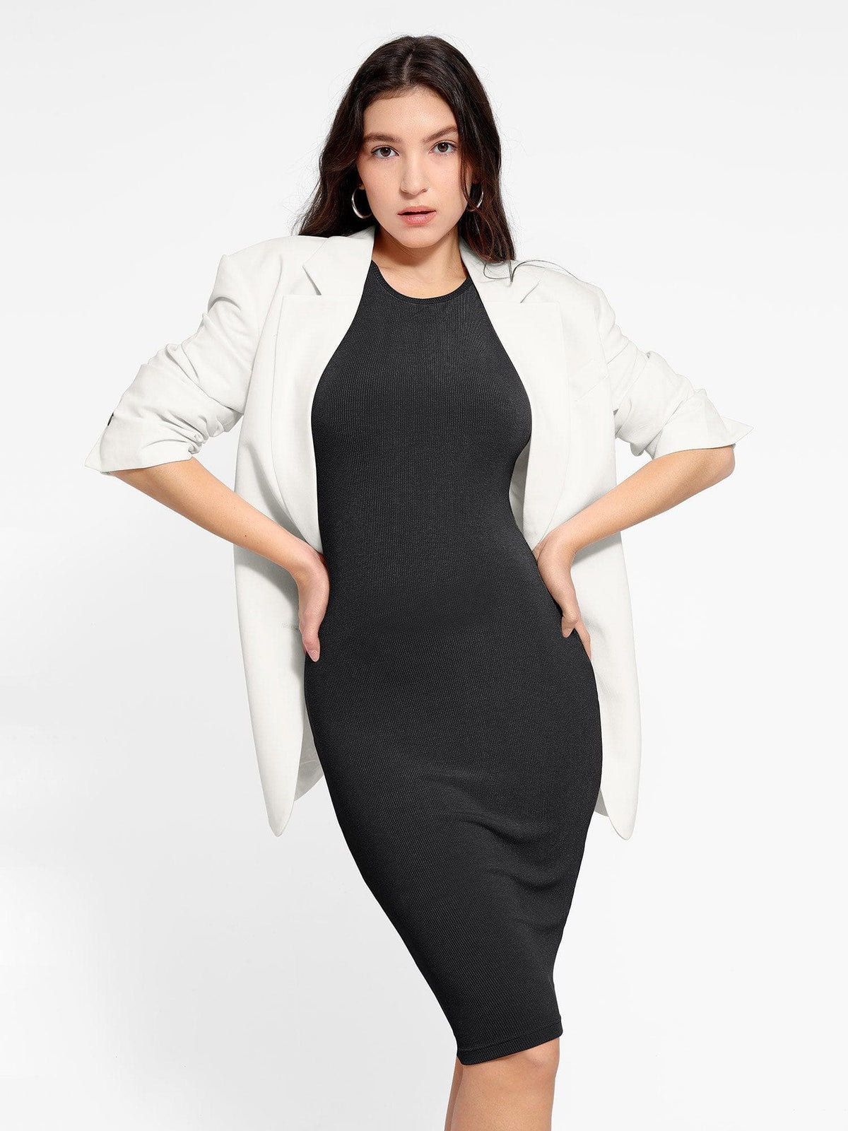 Shapewear Modal Tummy Control Midi Dress