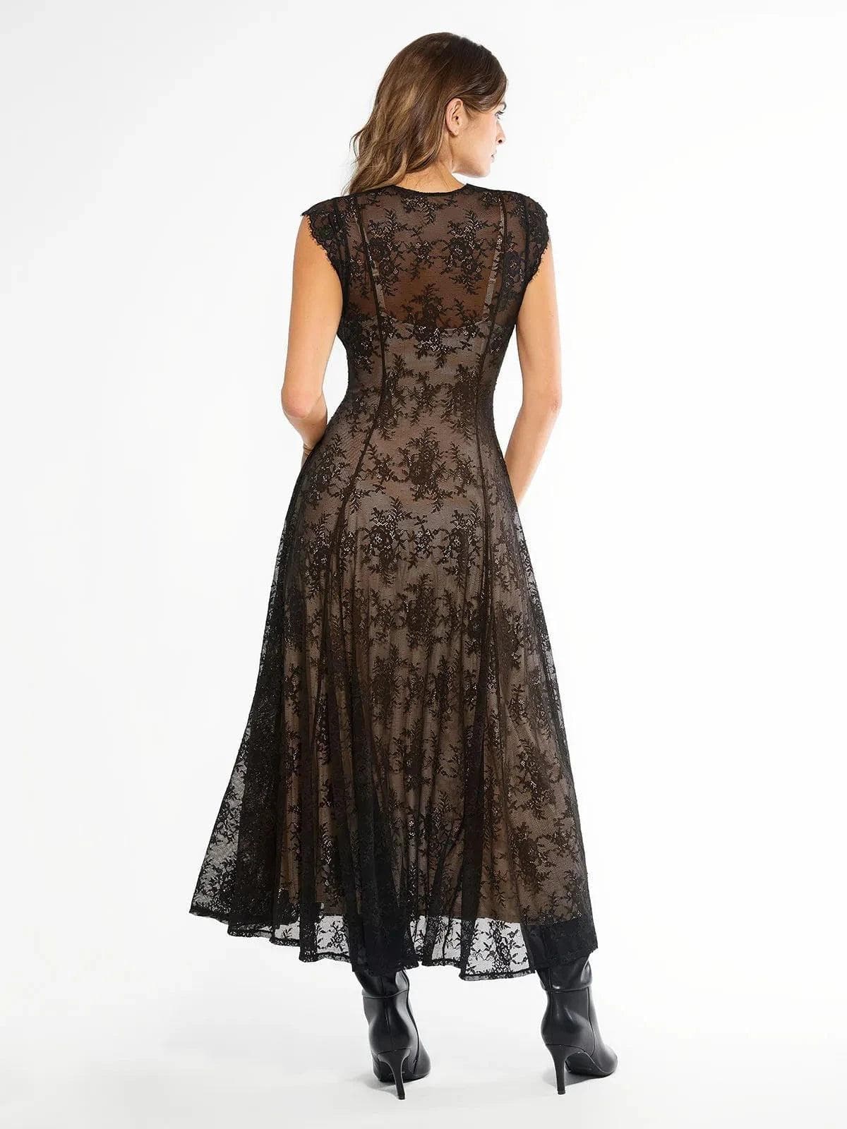 Shapewear Lace Fantasy Mini & Maxi Sculpting Dress Set