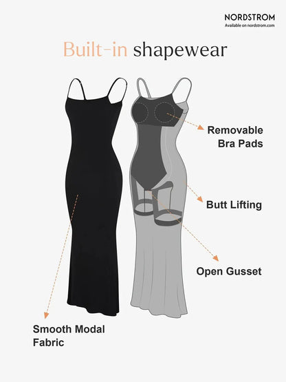 Shapewear Modal Slimming Maxi Slip Dress