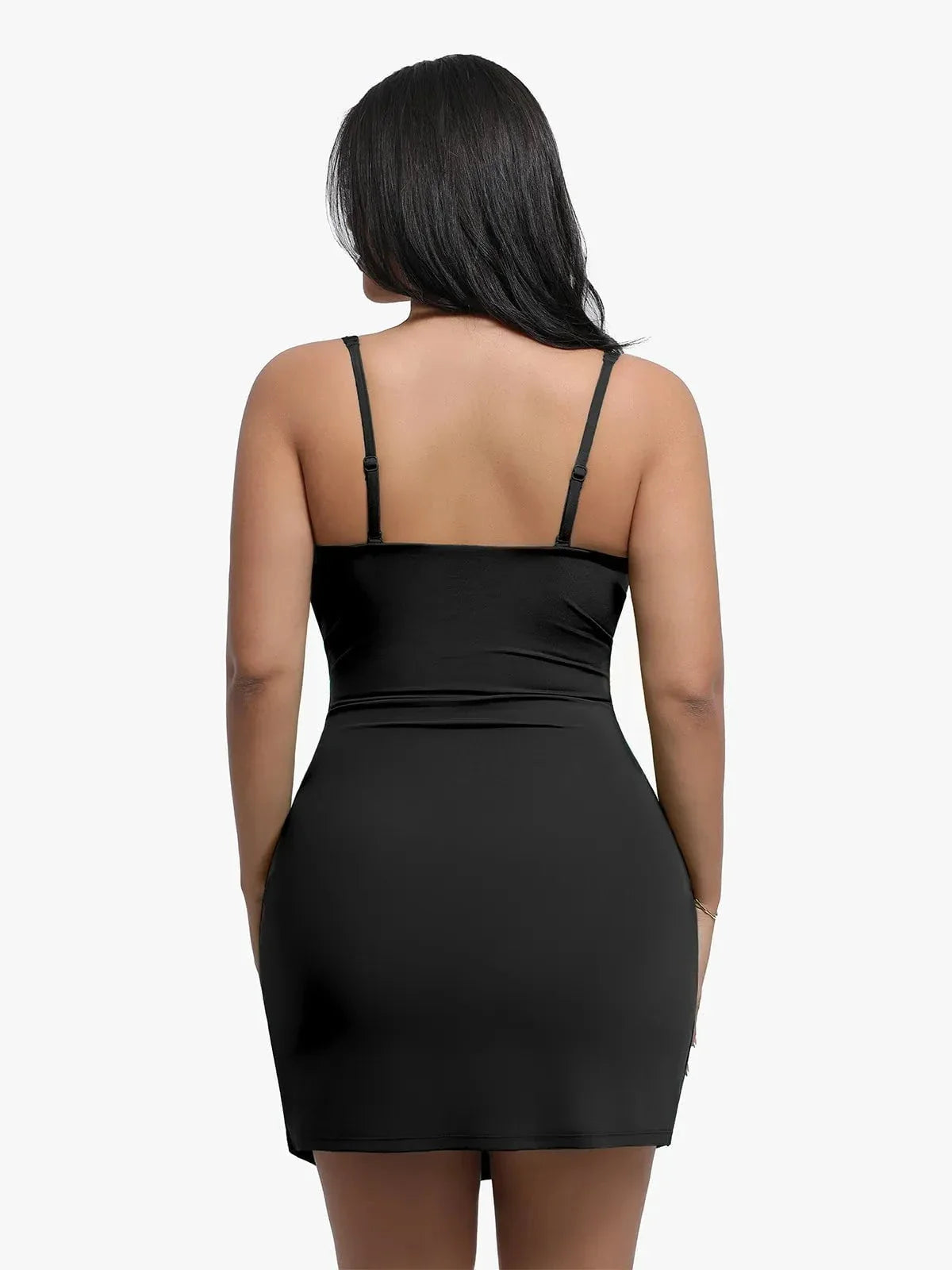 Shapewear Sculpting Side Slit Mini Dress