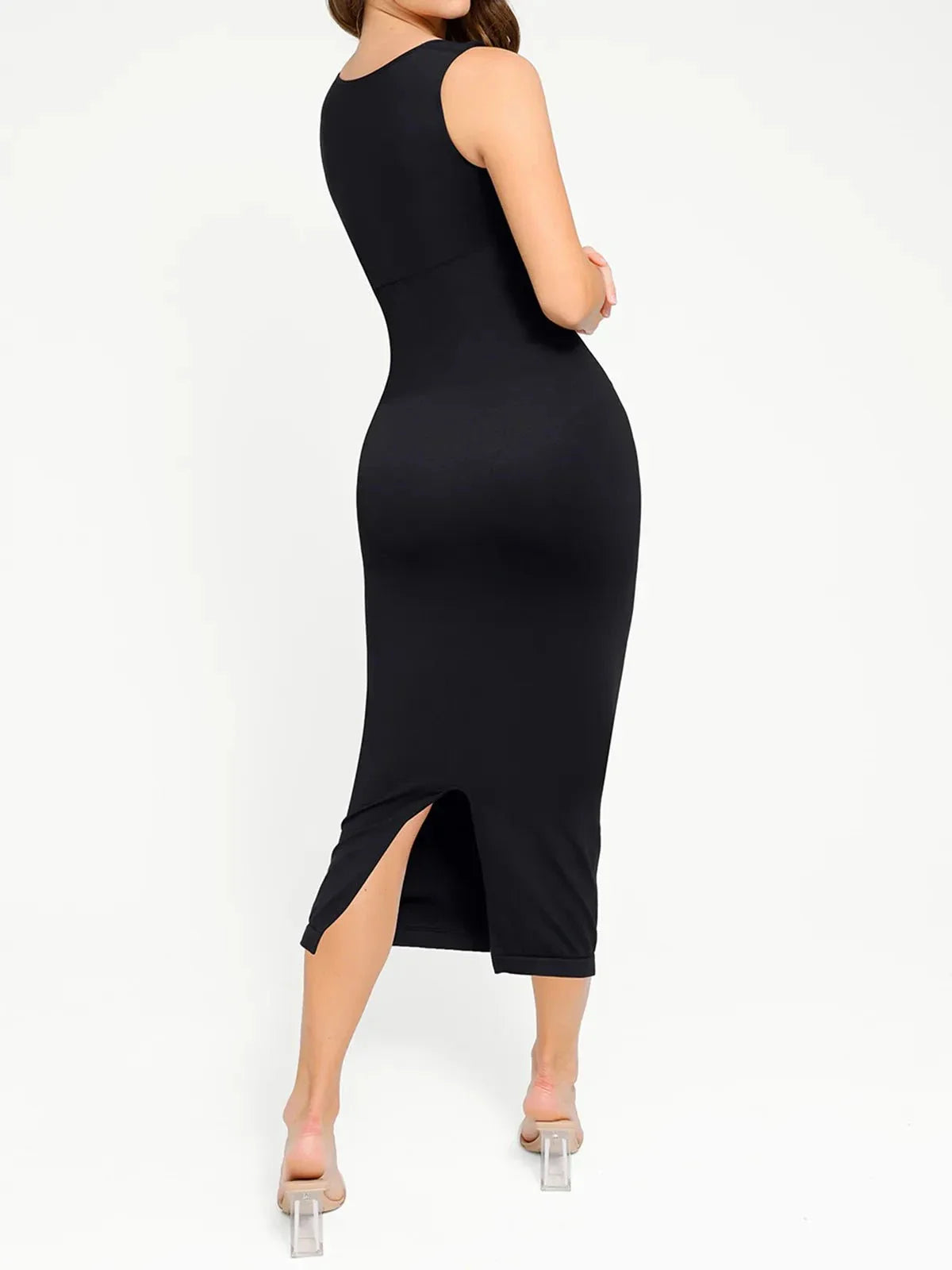 Shapewear Sleeveless Square Neck Slimming Seamless Dress