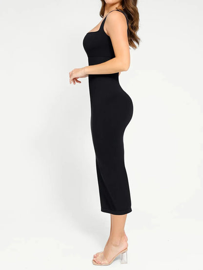 Shapewear Sleeveless Square Neck Slimming Seamless Dress