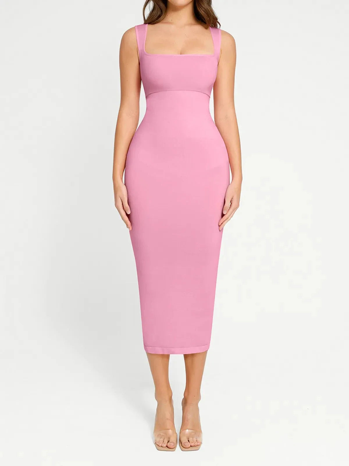 Shapewear Sleeveless Square Neck Slimming Seamless Dress