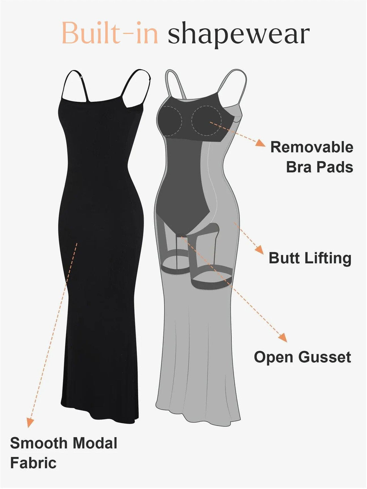Shapewear Slimming Modal Dresses