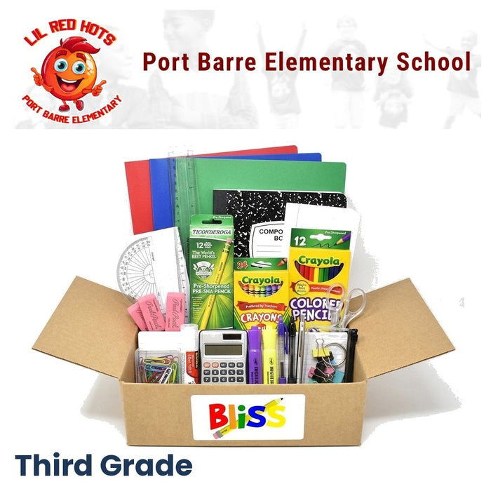 Port Barre Elementary School 3rd Grade School Supply Kit