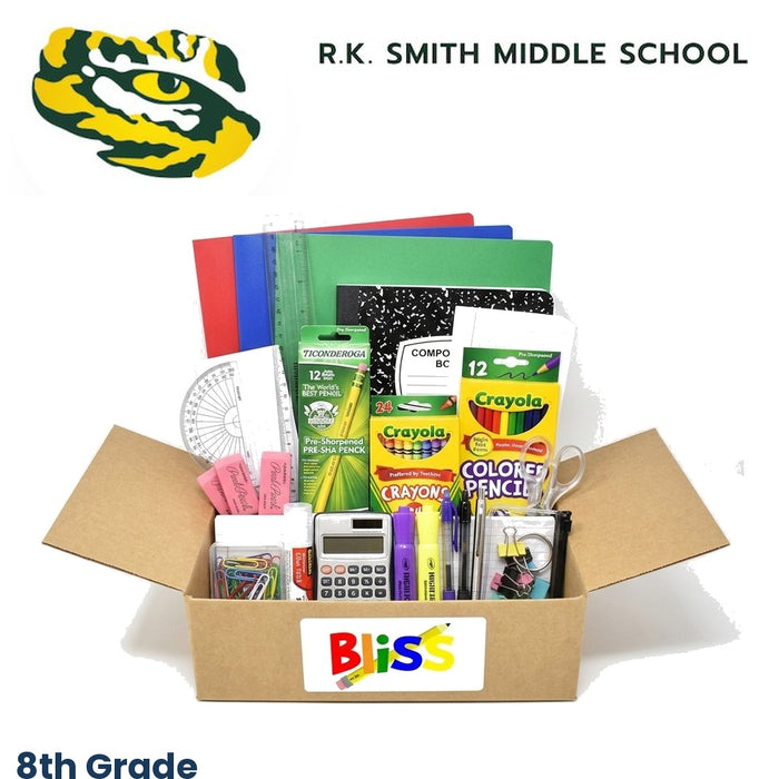 R.K. Smith Middle School 8th Grade School Supply Kit
