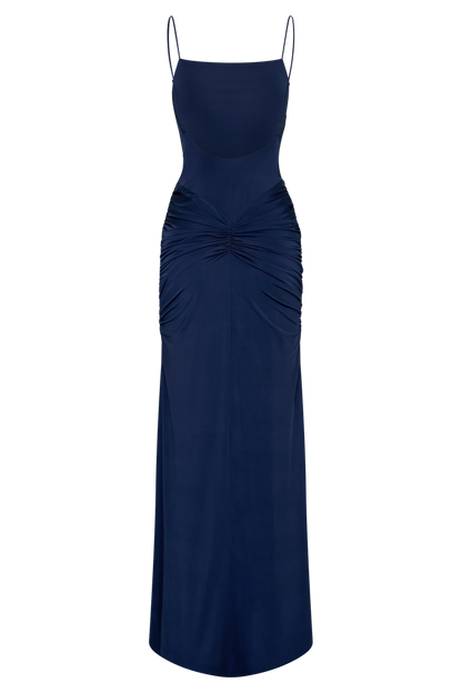 Roisin Slinky Maxi Dress - Navy
