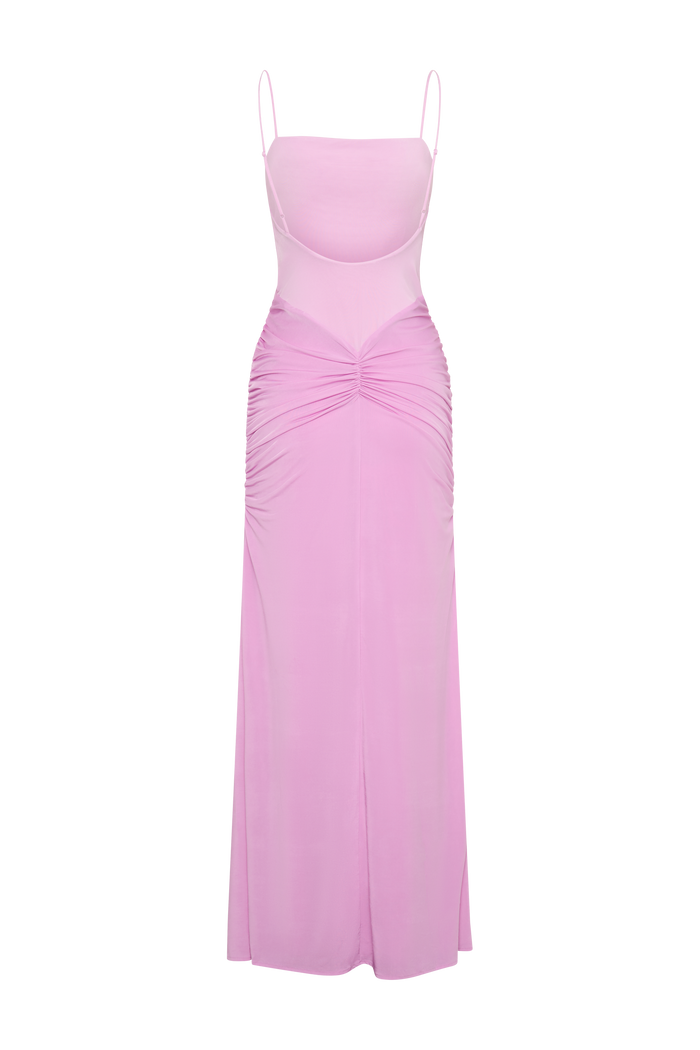 Roisin Slinky Maxi Dress - Powder Pink