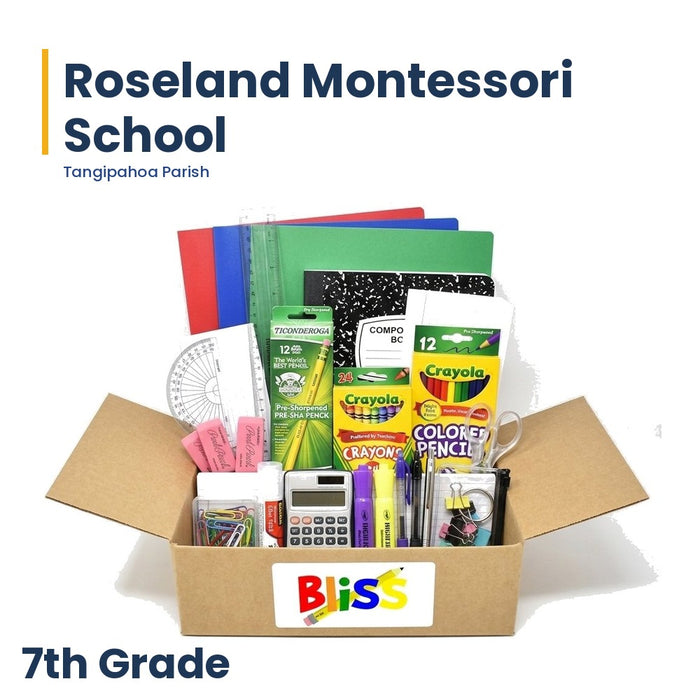 Roseland Montessori School 7th Grade School Supply Kit