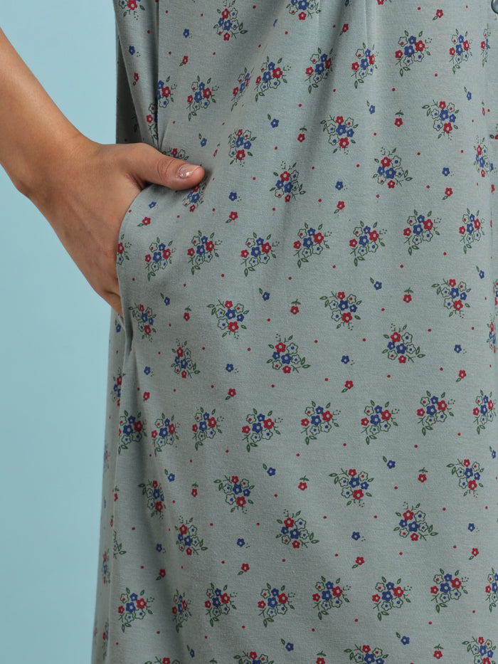Sage sprig cotton blend nightwear for women online