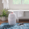Salma Bright White Side Table