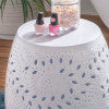 Salma Bright White Side Table