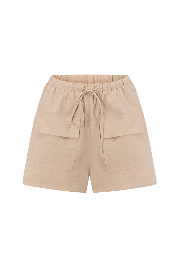 SAMPLE-Cressida Shorts - Tan
