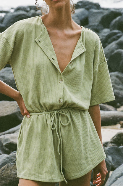 SAMPLE-Juniper Playsuit - Lime
