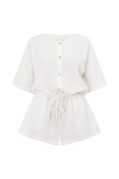 SAMPLE-Juniper Playsuit - White