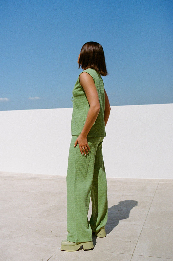 SAMPLE-Marina Split Top - Green