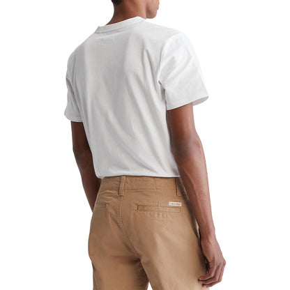 Short Sleeves Smooth Solid V-Neck Tee