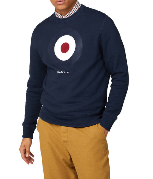 Signature Target Sweatshirt With Flock Motif