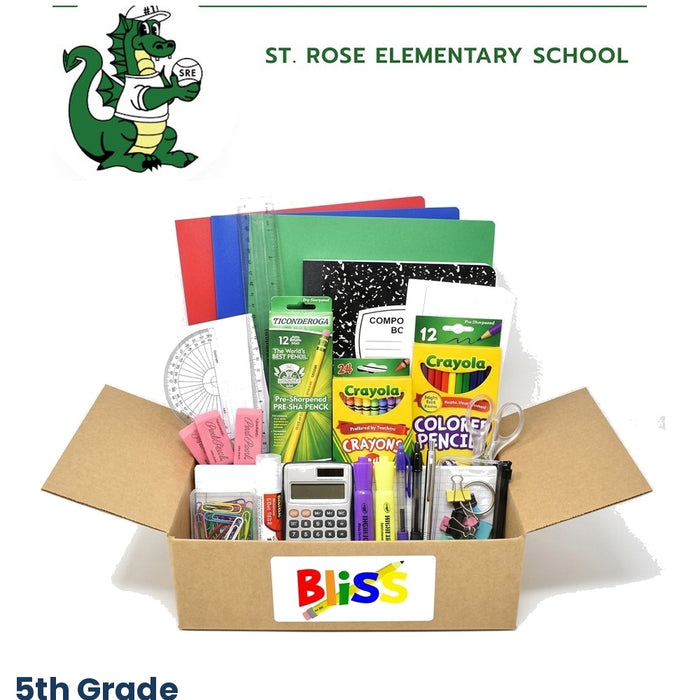 St. Rose Elementary School 5th Grade School Supply Kit
