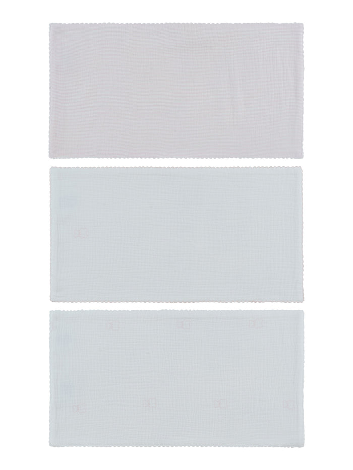 swaddle solid and printed 3 pk - white/pink
