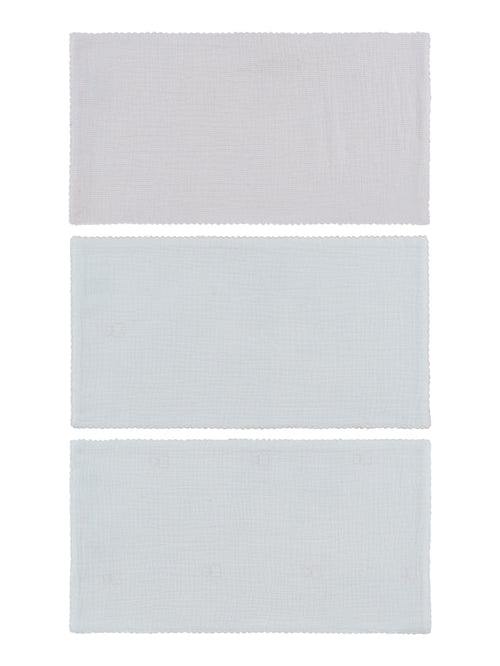swaddle solid and printed 3 pk - white/pink