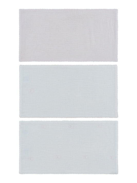swaddle solid and printed 3 pk - white/pink