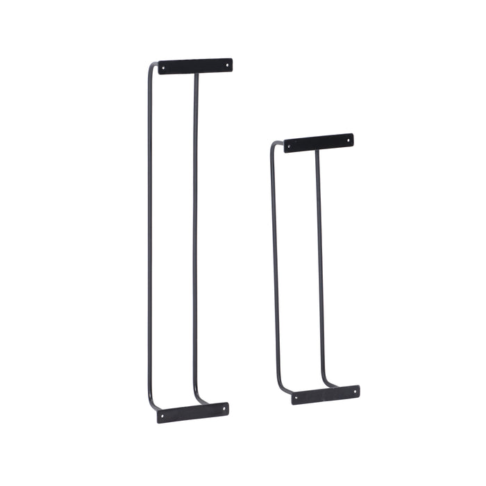Terry Black Metal Towel (Set of 2)