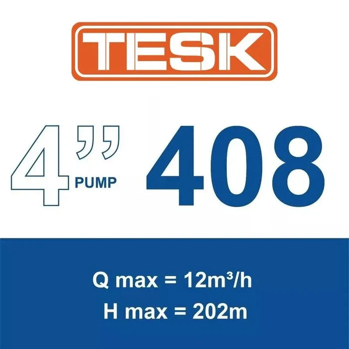 TESK 4SK 408-06 submersible borehole pump — official 408 range image