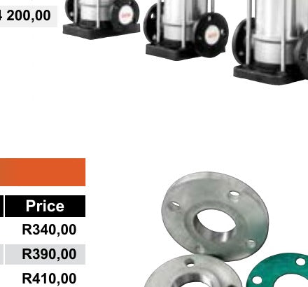 TESK DN65 plated steel flange kit