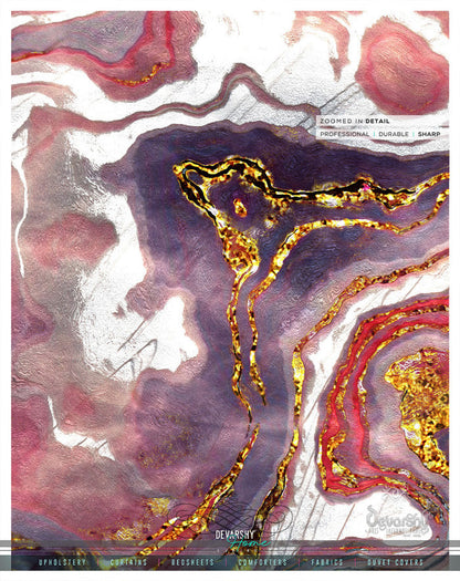 The Flowing Art Pink PREMIUM Curtain Panel. Available on 12 Fabrics. Made to Order. 100297